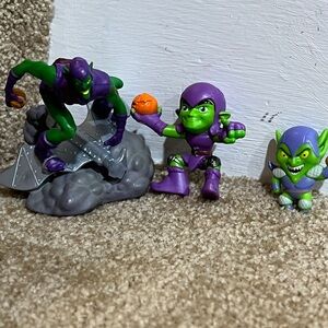 Marvel Green Goblin Lot of 3 figure 2-5” tall